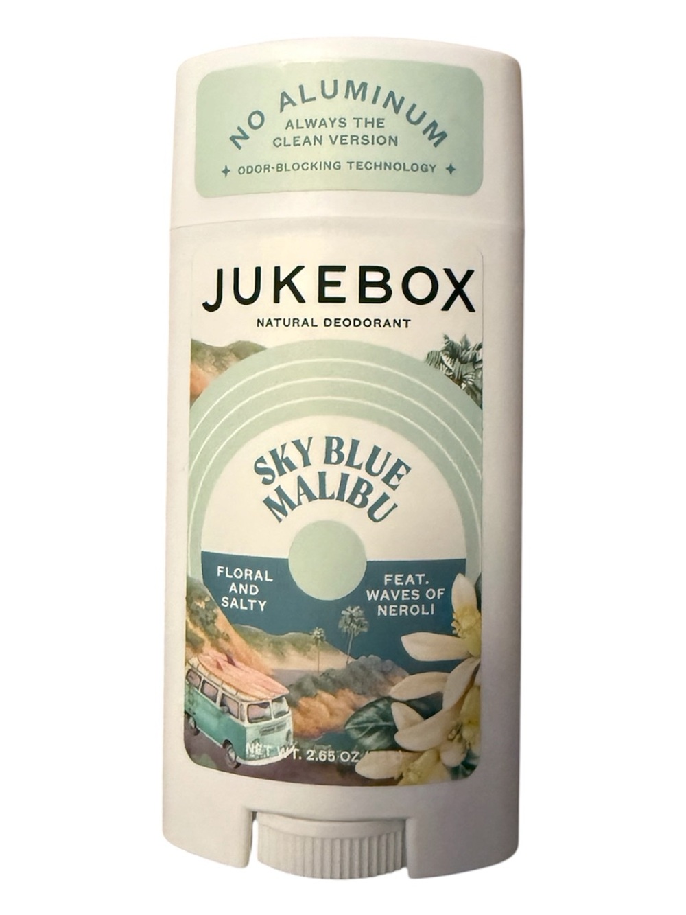 Jukebox Sky Blue Malibu Natural Deodorant - Light Aqua Scent